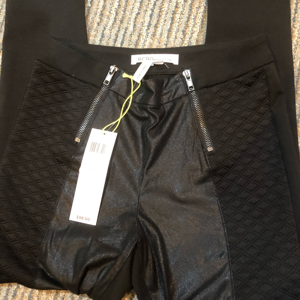 NWT BCBGeneration quilted faux leather leggings